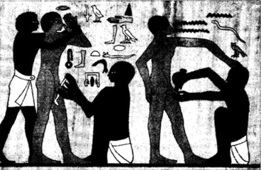 Египет. Обряд обрезания. 2500 лет до н. э.
