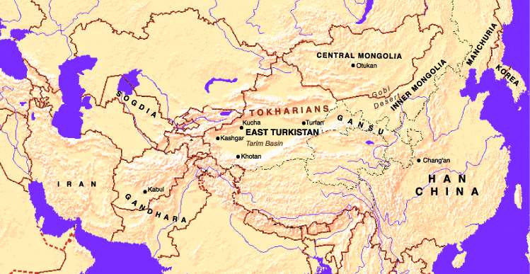 Карта №16: ранняя Монголия