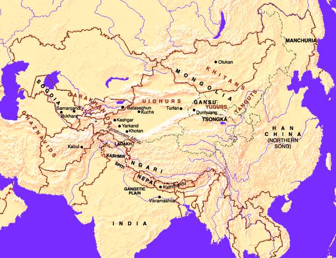 Карта №26: Центральная Азия во времена
