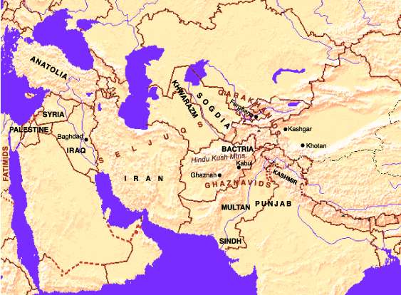 Карта № 28: империя Сельджуков во второй